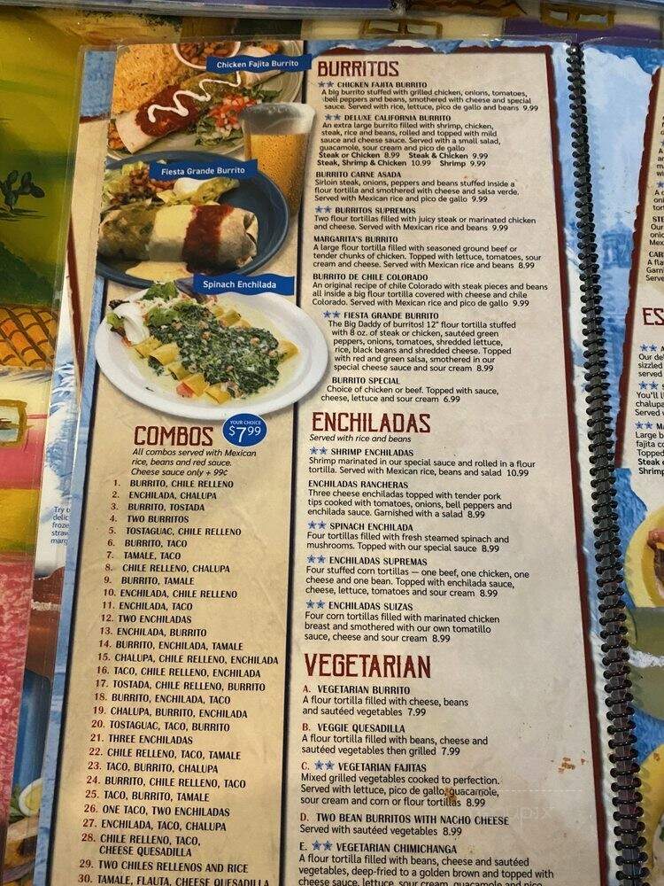 Margaritas Mexican Restaurant - Maryville, TN menu_pic
