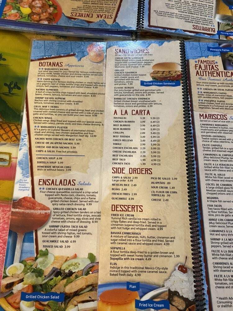 Margaritas Mexican Restaurant - Maryville, TN menu_pic