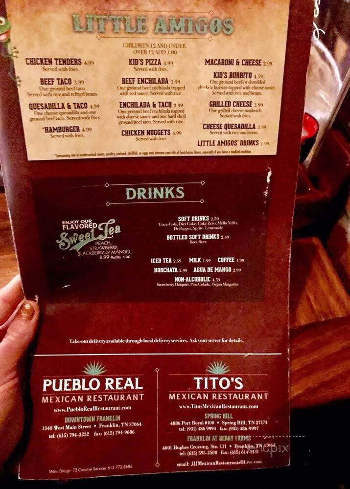 Panchos - Franklin, TN menu_pic