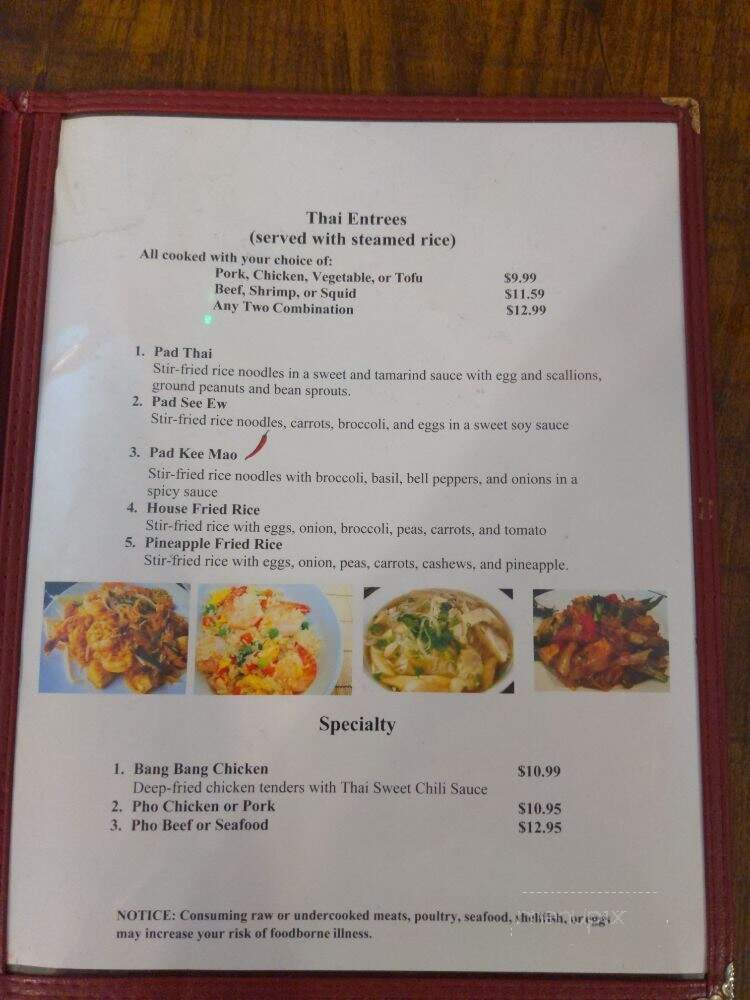 Sakura Japanese Rest & Sushi - Franklin, TN menu_pic