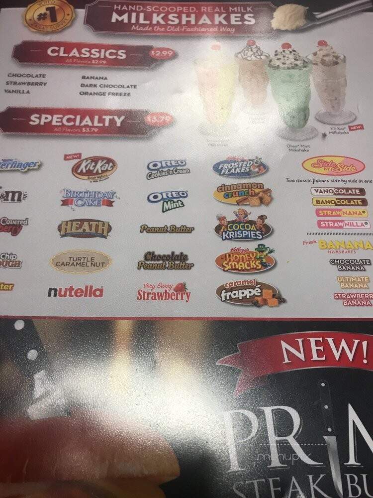 Steak 'n Shake - Mount Juliet, TN menu_pic