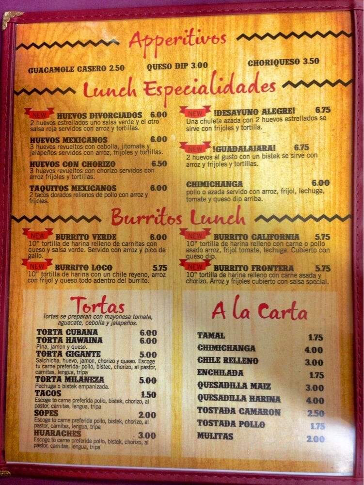Tacos & Salsa - Springfield, TN menu_pic