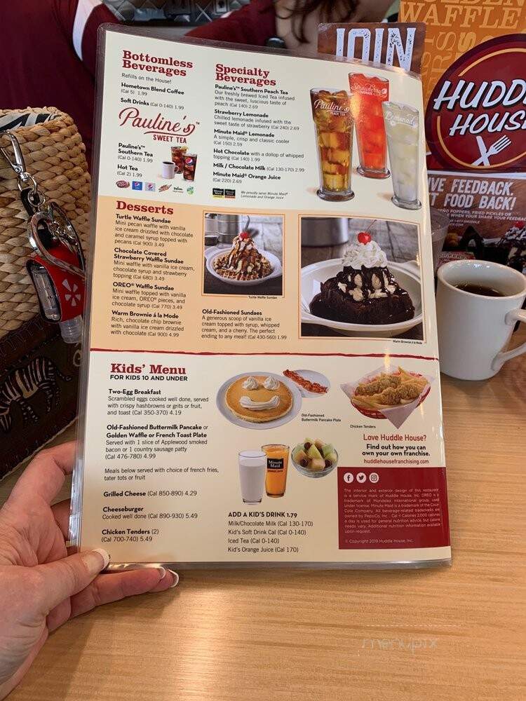 Huddle House - Shelbyville, TN menu_pic