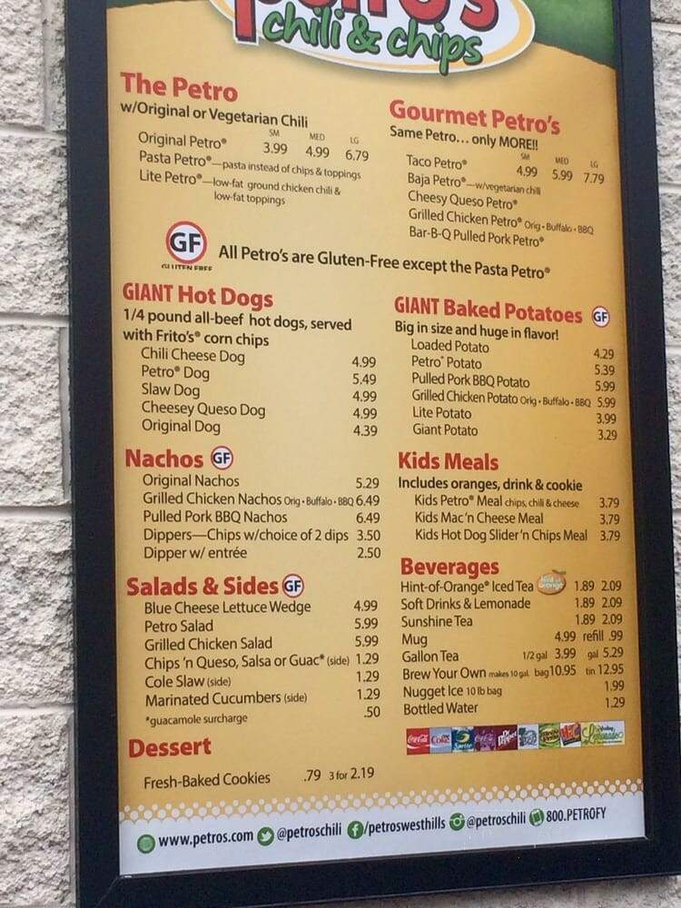 Petro's Chili & Chips - Knoxville, TN menu_pic