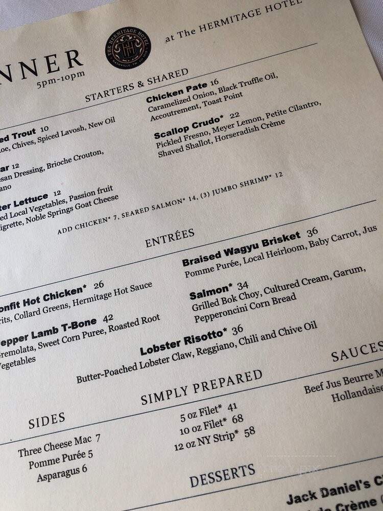 Capital Grille - Nashville, TN menu_pic