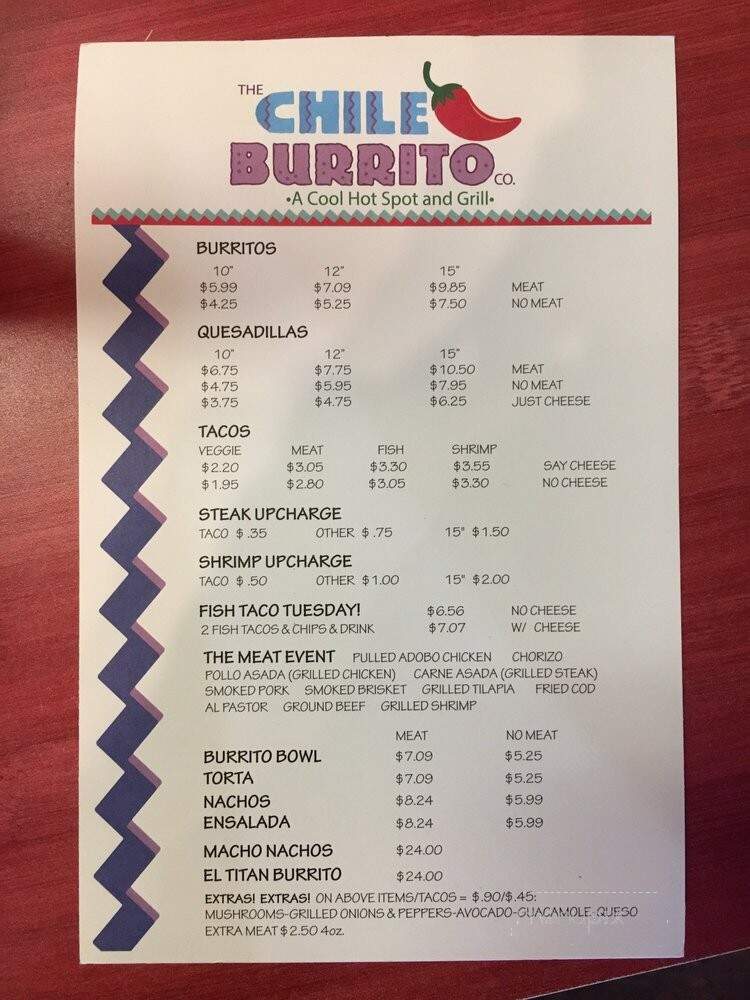 Chile Burrito - Nashville, TN