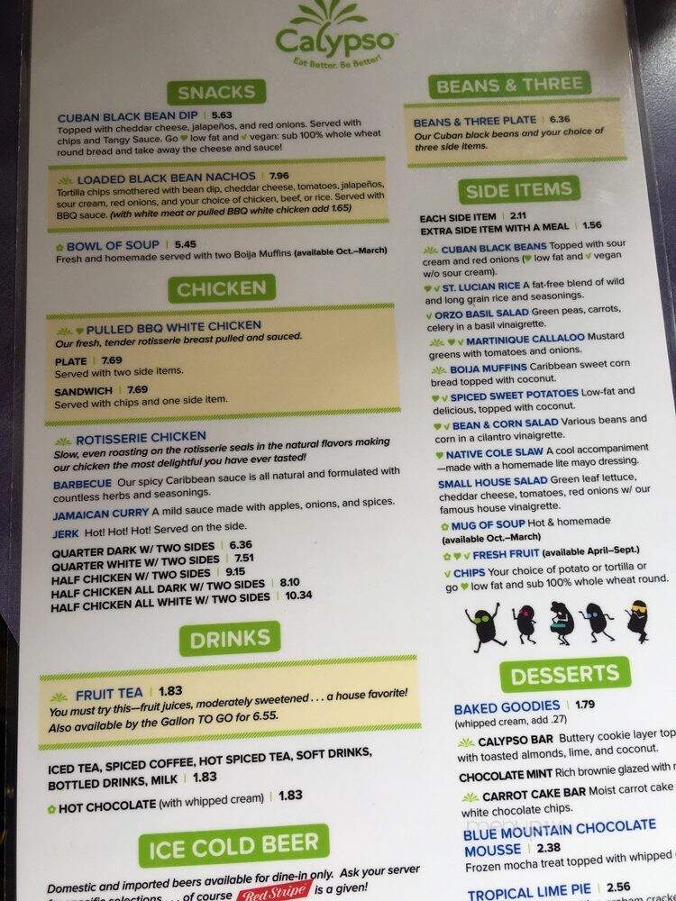 Couva Calypso Cafe - Nashville, TN menu_pic