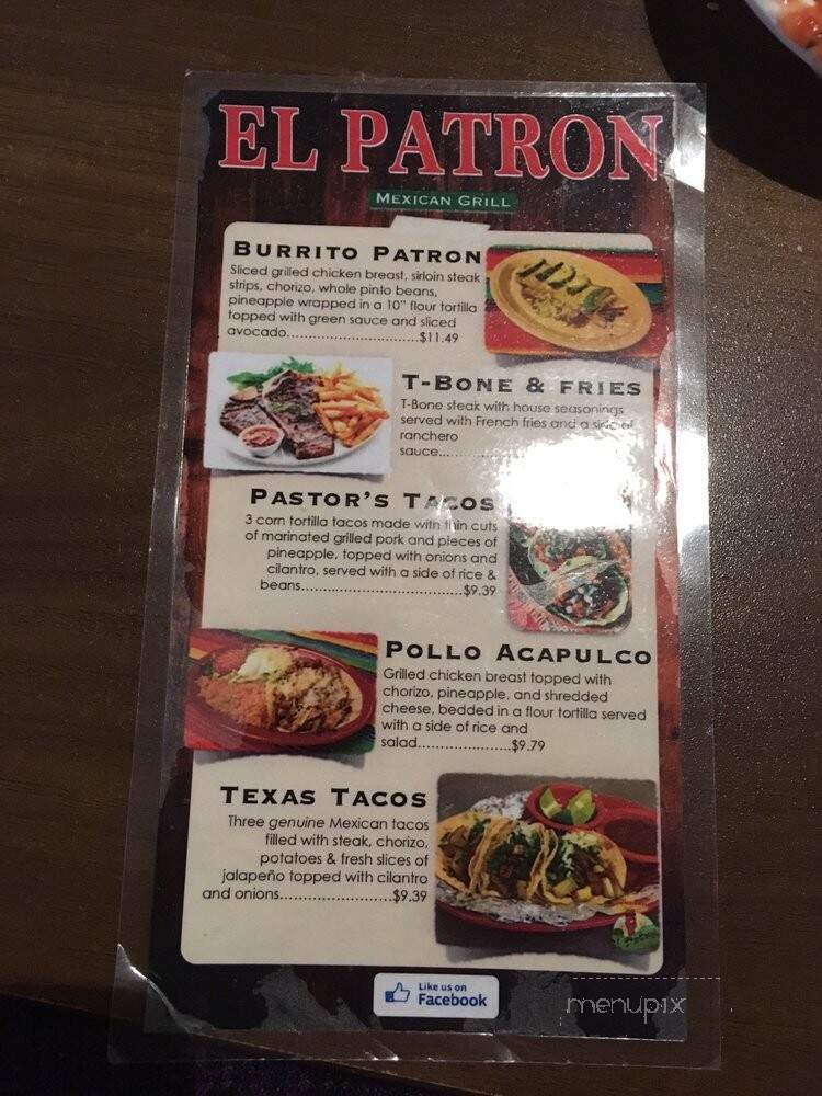 El Patron - Hermitage, TN menu_pic