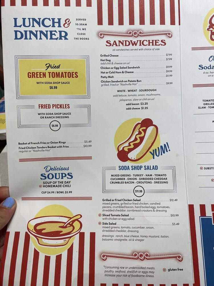 Elliston Place Soda Shop - Nashville, TN menu_pic