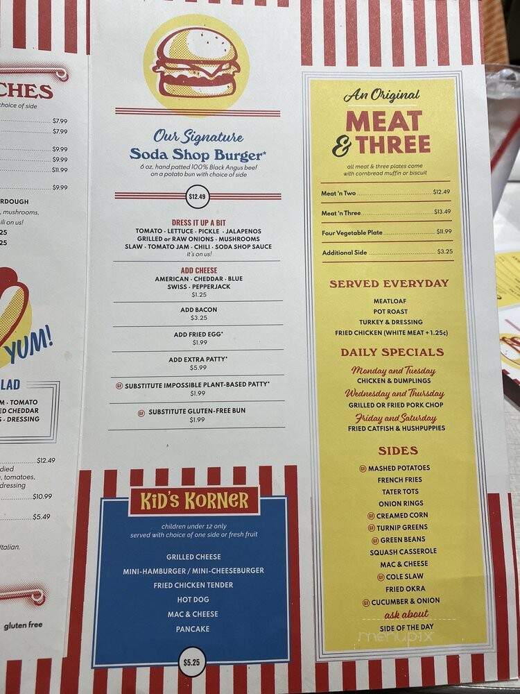 Elliston Place Soda Shop - Nashville, TN menu_pic