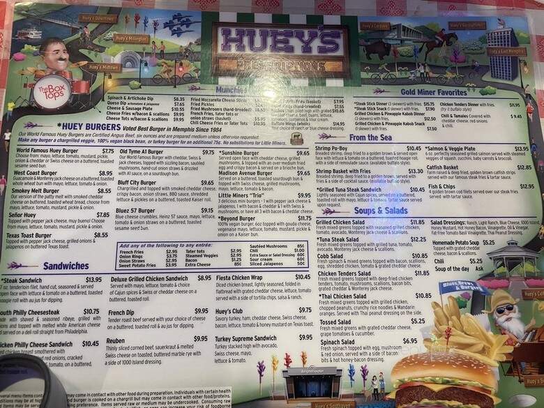Huey's-Cordova - Cordova, TN menu_pic