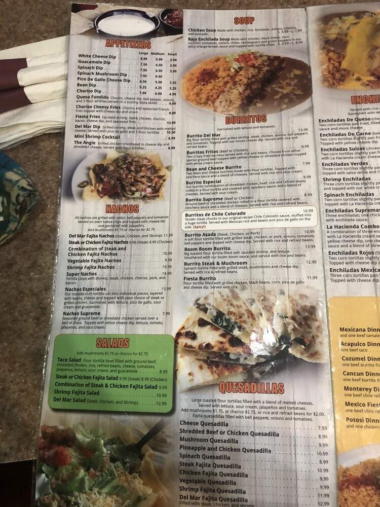 La Hacienda Mexican Restaurant - Collierville, TN menu_pic