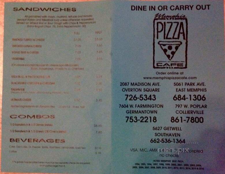 Memphis Pizza Cafe - Memphis, TN