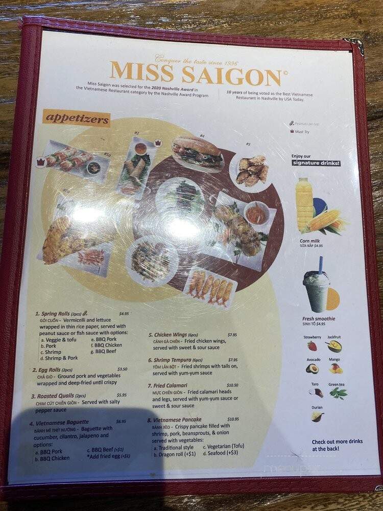 Miss Saigon Vietnamese Restaurant - Nashville, TN