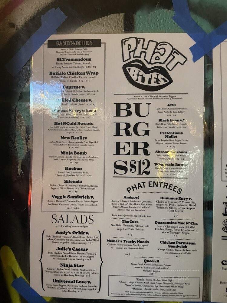 Phat Bites - Nashville, TN menu_pic