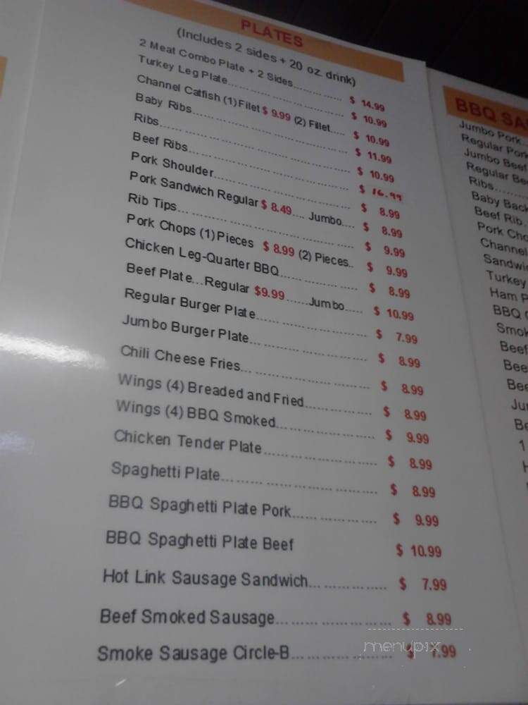 Tom's Barbecue & Deli - Memphis, TN menu_pic