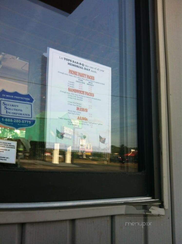 Tops Bar-B-Q - Memphis, TN menu_pic
