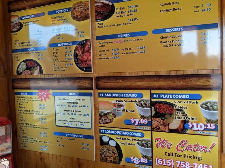 Whitt's Barbecue - Nashville, TN menu_pic