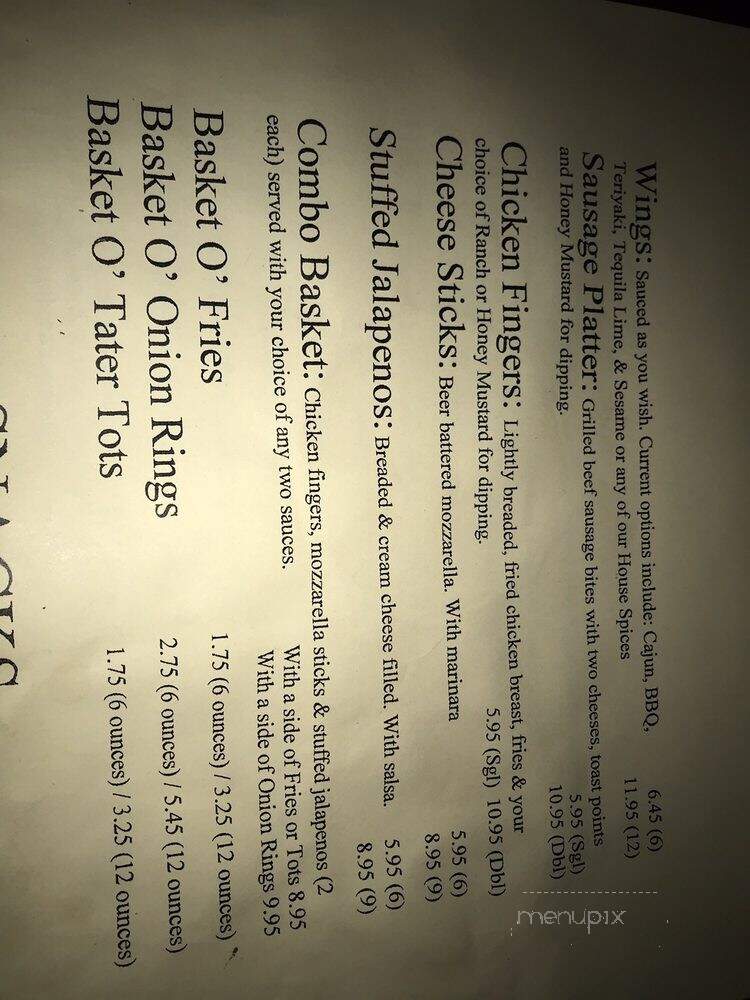 Boro The Bar & Grill - Murfreesboro, TN menu_pic