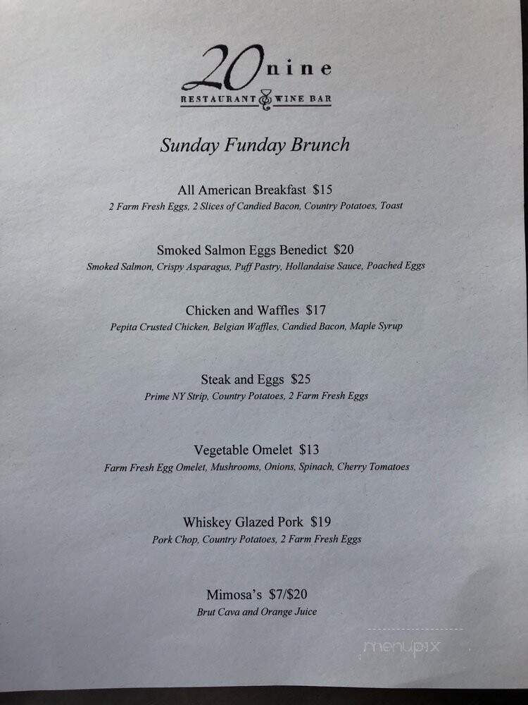 2 Onine Restaurant & Bar - San Antonio, TX menu_pic