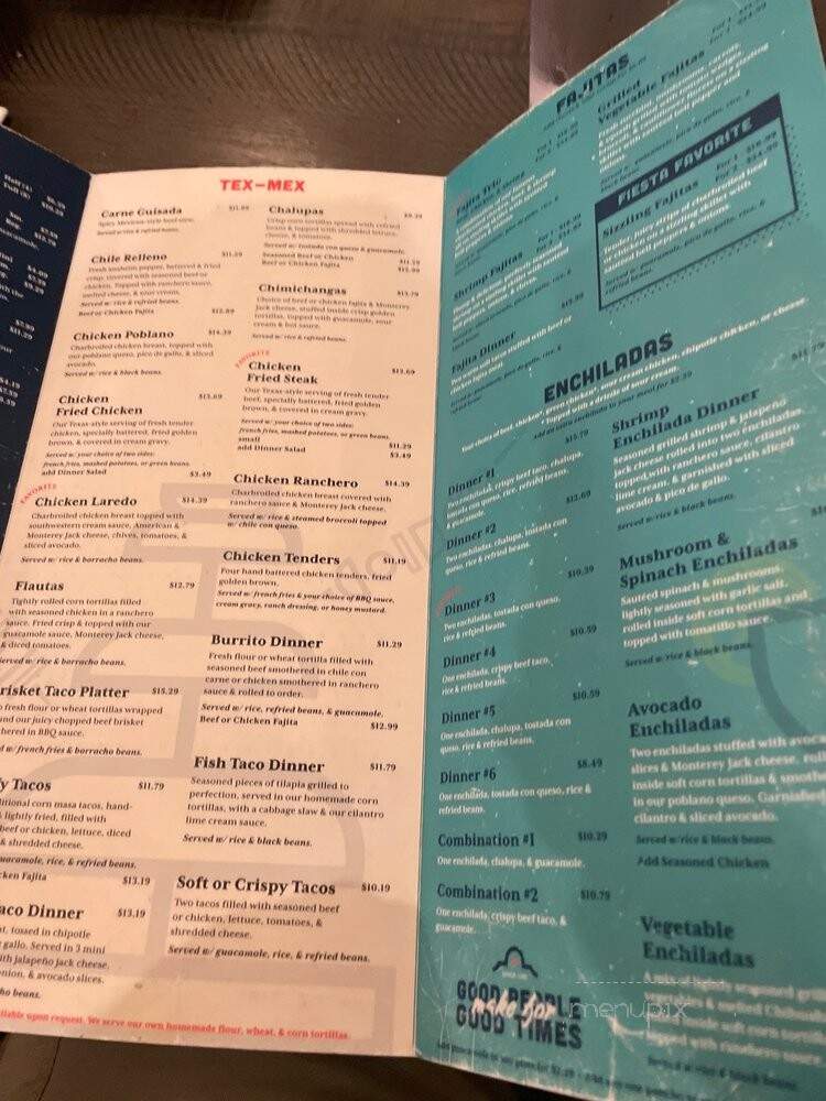 Alamo Cafe - San Antonio, TX menu_pic