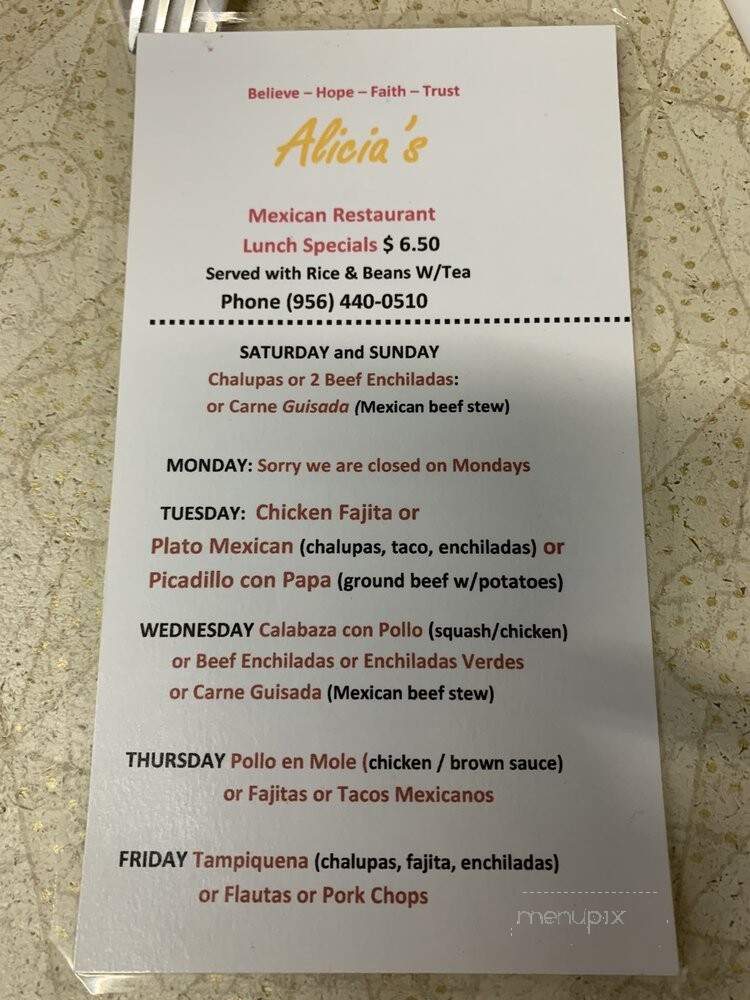Alicia's Mexican Restaurant - Harlingen, TX
