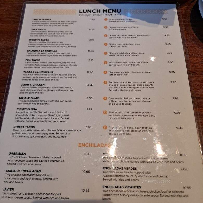 Anamias Tex Mex Restaurant - Coppell, TX menu_pic