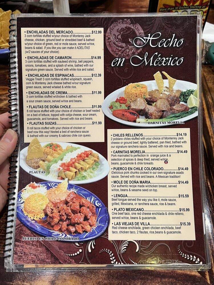 Andale Antojintos & Grill - El Paso, TX menu_pic
