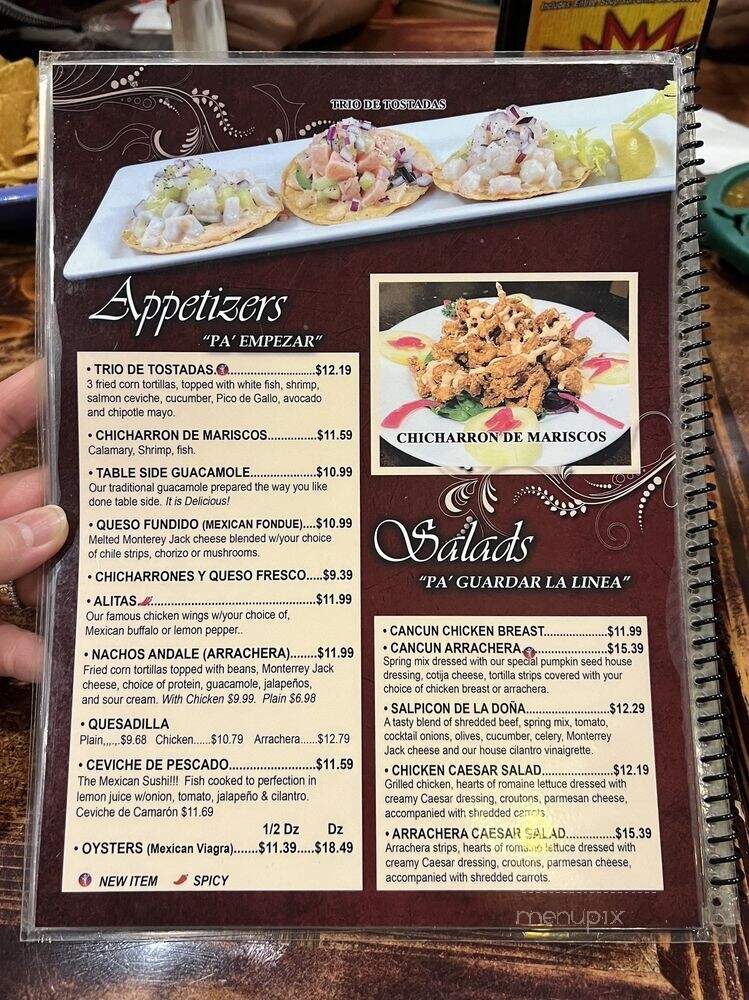 Andale Antojintos & Grill - El Paso, TX menu_pic