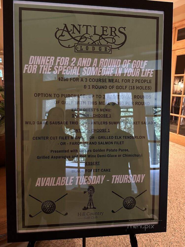 Antlers Lodge - San Antonio, TX menu_pic
