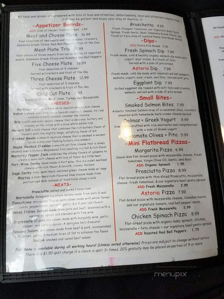 Astoria Coffee - Addison, TX menu_pic