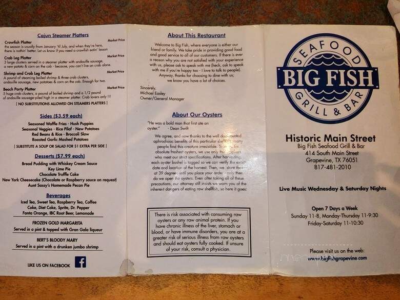 Big Fish Seafood Grill & Bar - Grapevine, TX
