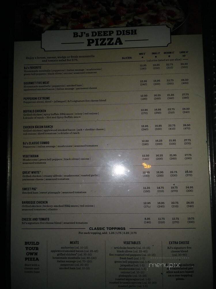 Bj's Restaurant & Brewery - El Paso, TX menu_pic