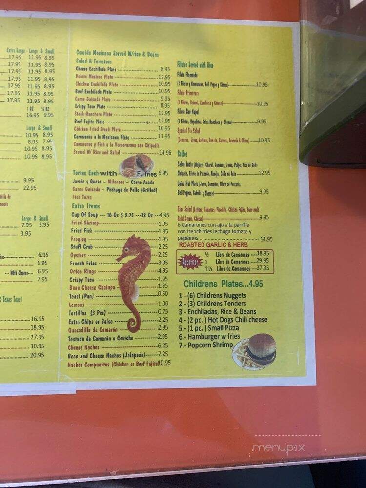 Caballito Del Mar Seafood - San Antonio, TX menu_pic