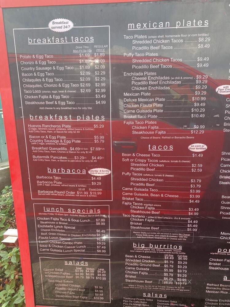 Chachos - San Antonio, TX menu_pic