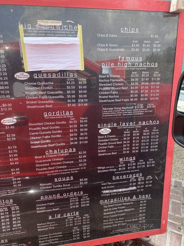 Chachos - San Antonio, TX menu_pic