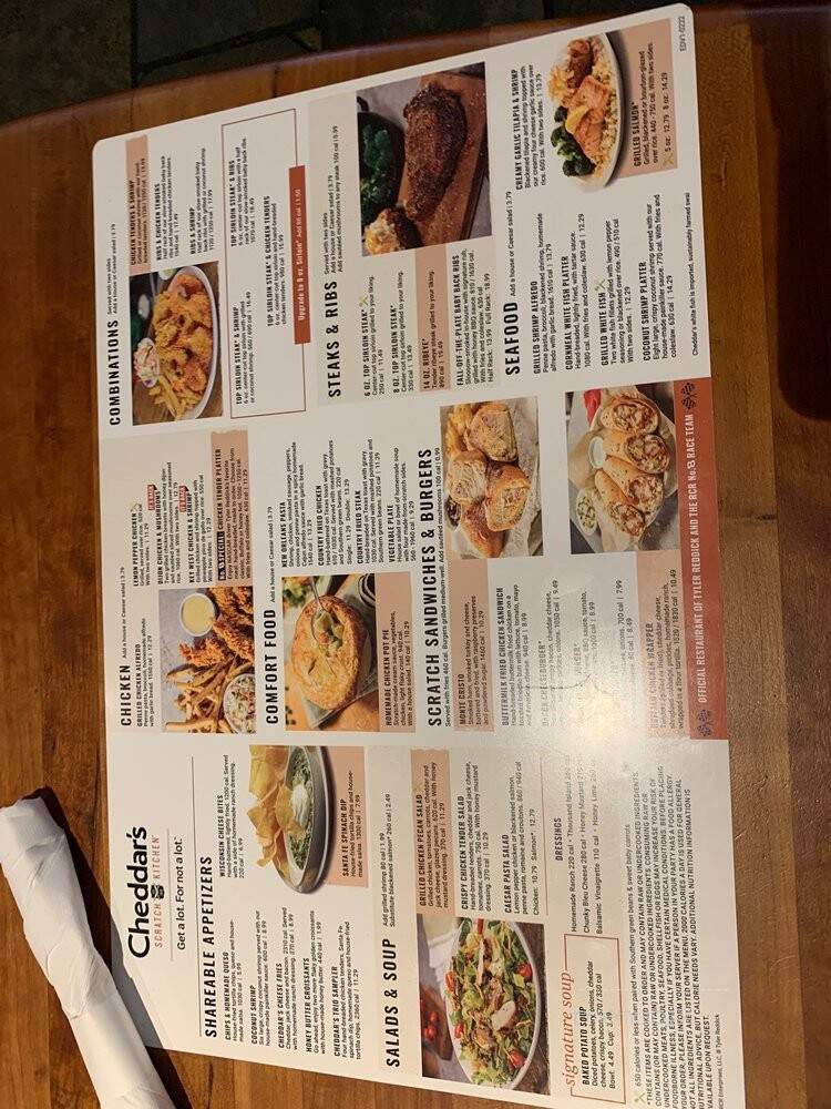 Cheddar's Casual Cafe - Wichita Falls, TX menu_pic
