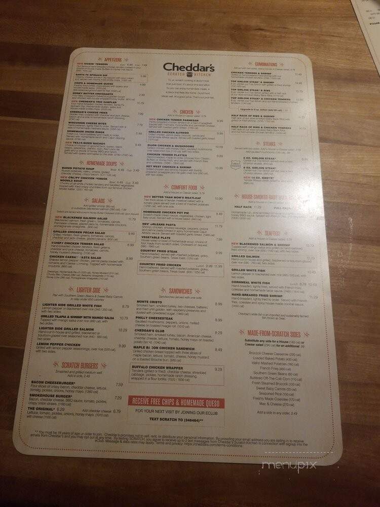 Cheddar's Casual Cafe - Bedford, TX menu_pic
