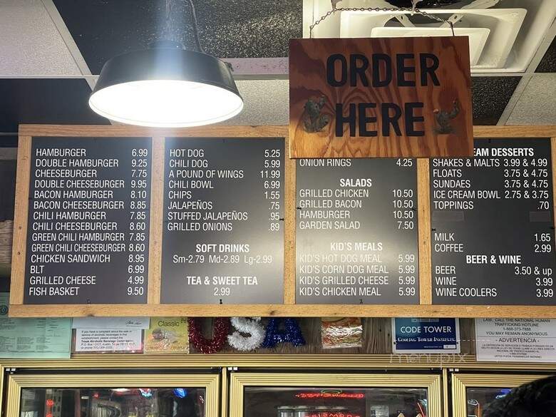 Chester's Hamburger Co - San Antonio, TX menu_pic