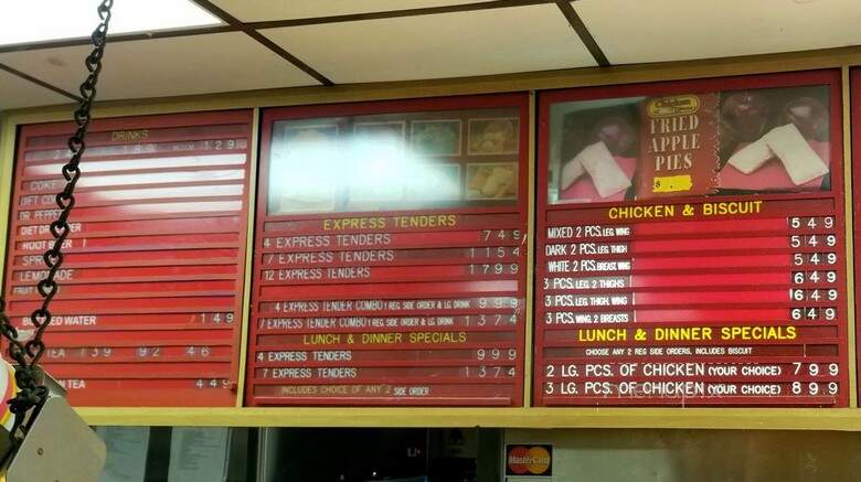 Chicken Express - Seymour, TX menu_pic