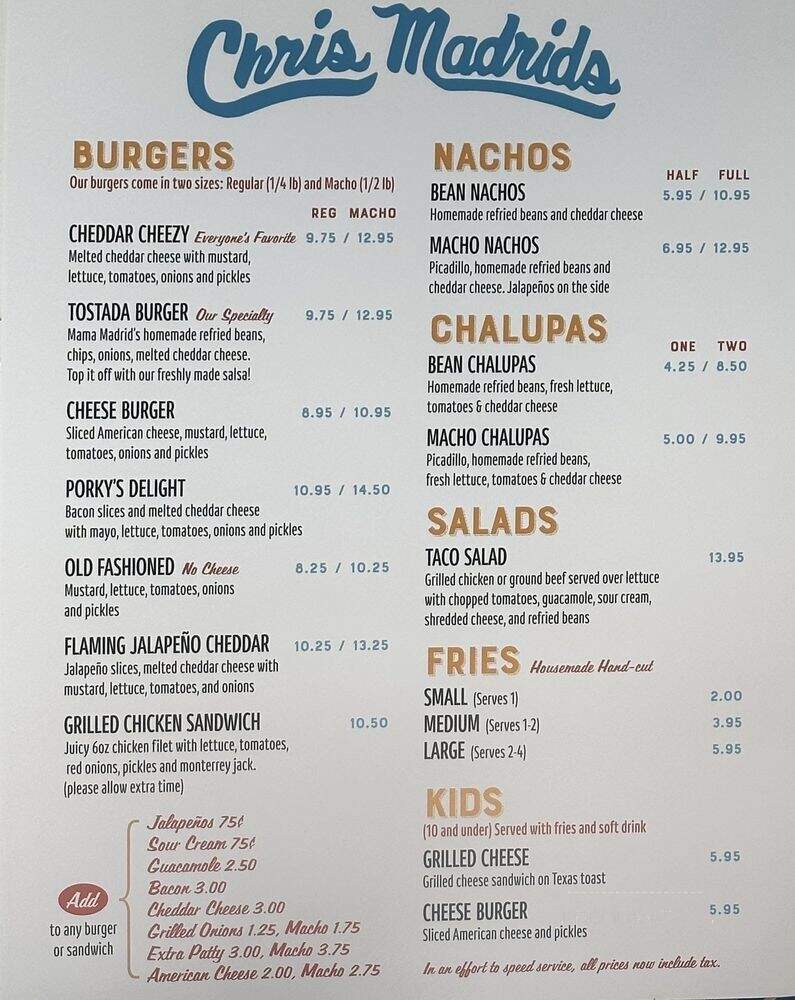 Chris Madrid's Nachos & Burger - San Antonio, TX