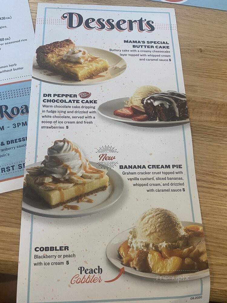 Cotton Patch Cafe - Lewisville, TX menu_pic