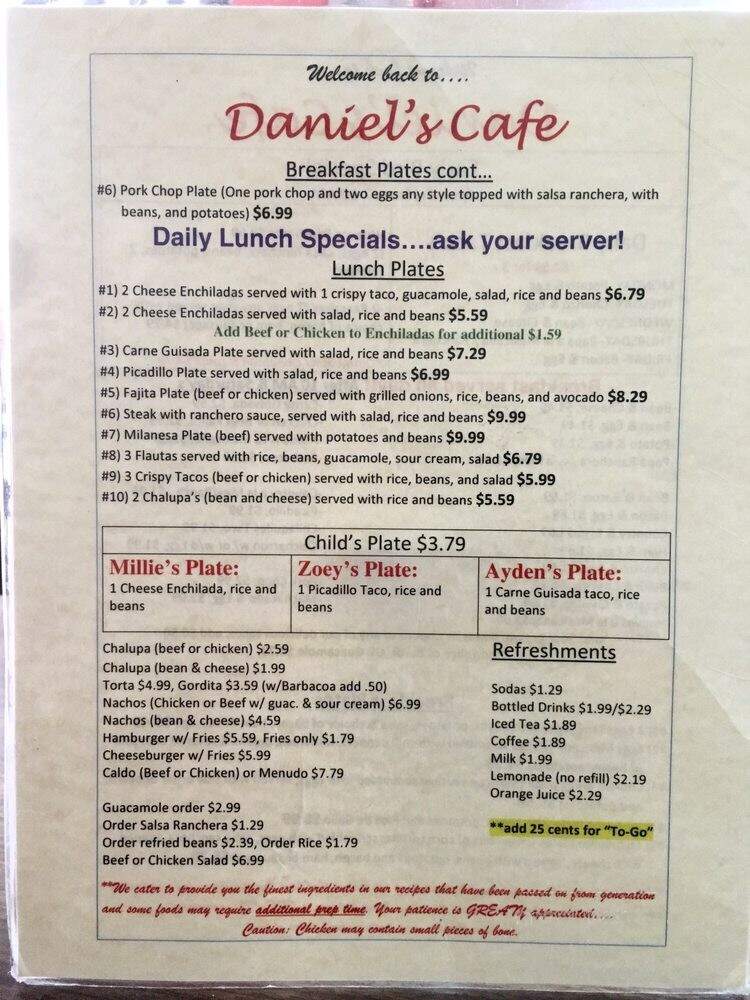 Daniel's Cafe - San Antonio, TX