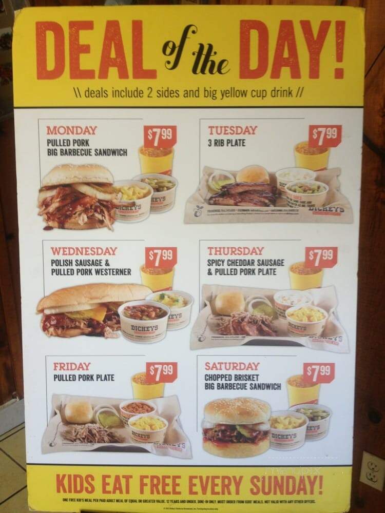Dickey's Barbecue Pit - Corsicana, TX menu_pic