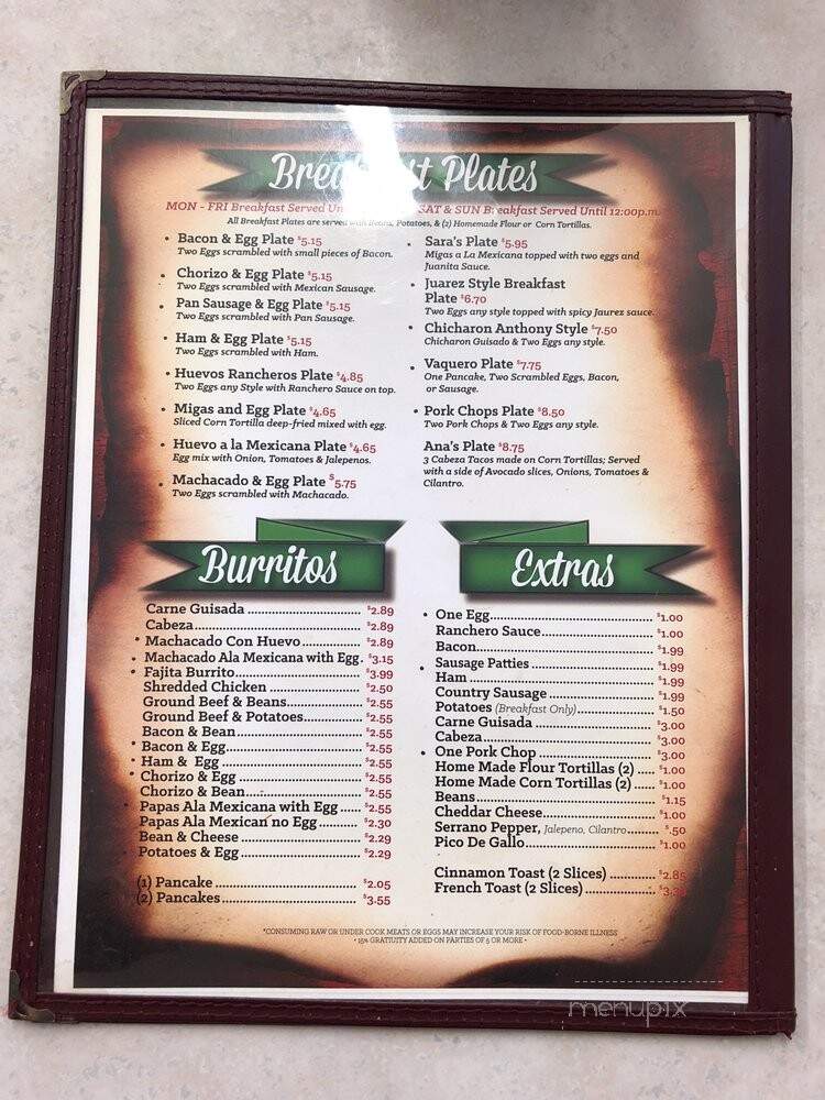 Don Jose's - Victoria, TX menu_pic