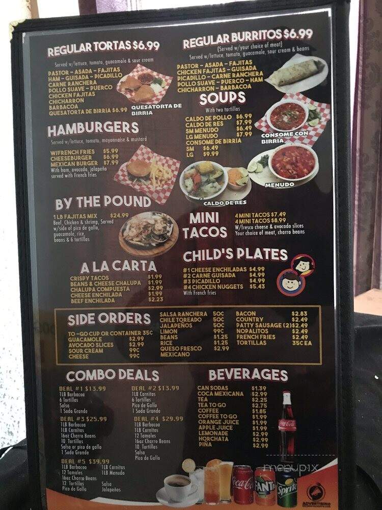 Dos Hermanos Mexican Restaurant - San Antonio, TX menu_pic