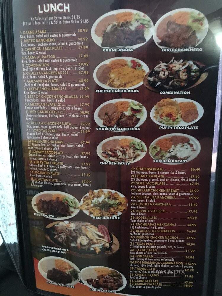 Dos Hermanos Mexican Restaurant - San Antonio, TX menu_pic