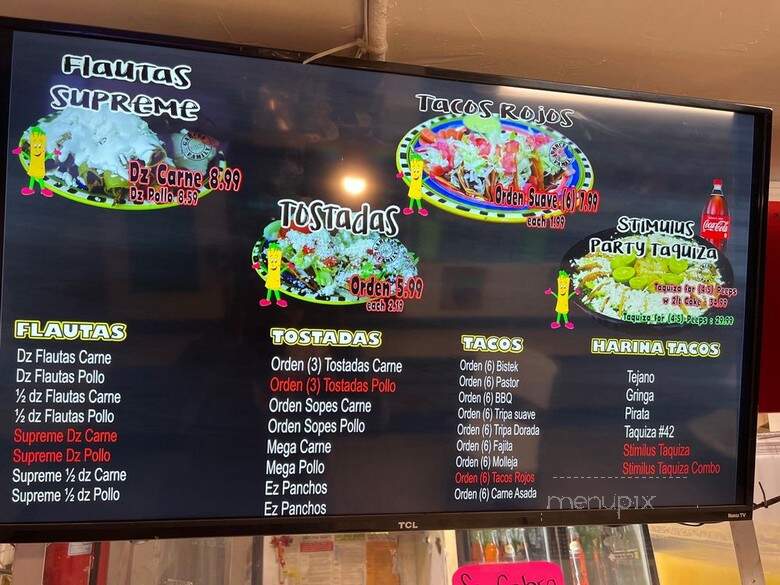 Easy-To-Go Taco Stand - Brownsville, TX menu_pic
