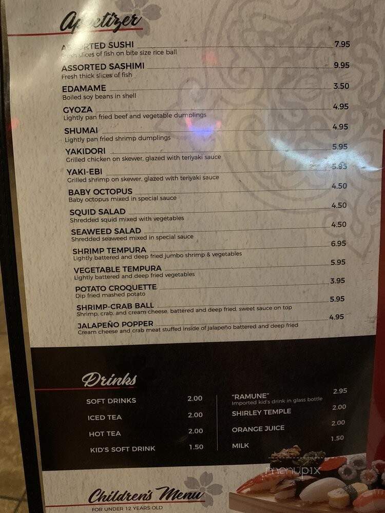 Edohana Hibachi & Sushi - Grapevine, TX menu_pic