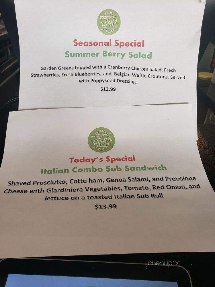 Elke's Market Cafe - Allen, TX menu_pic